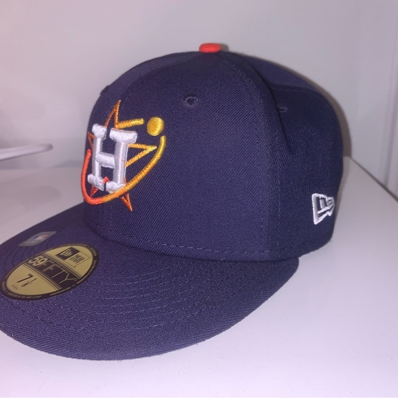 New Era Men's Navy Houston Astros 59FIFTY Fitted Hat - Picture 10 of 11